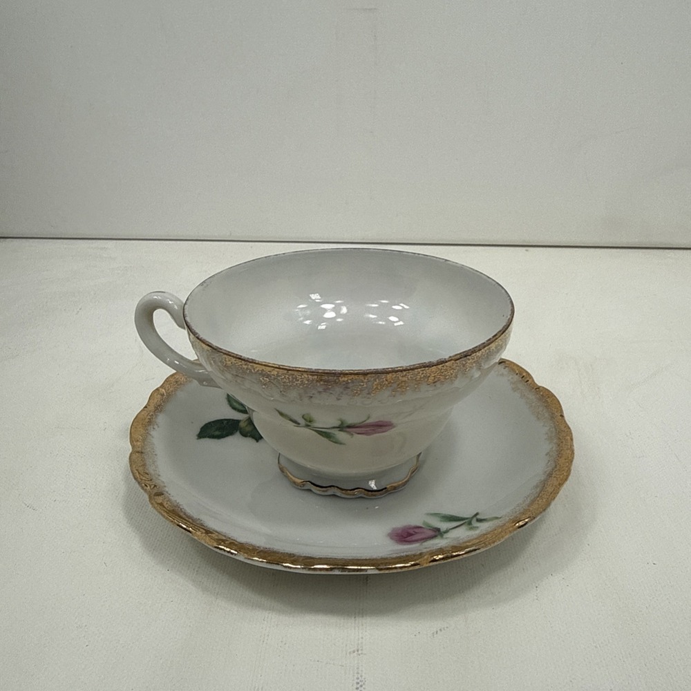 Vintage Floral Made in Japan Cup & Saucer
